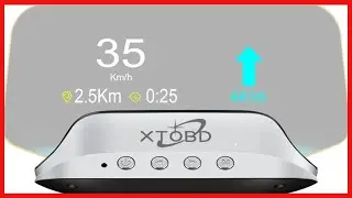 XTOBD Car Head Display C3 Head Up Display Navigation 5HD Screen HUD OBD2+GPS Dual System HUD