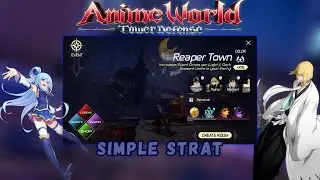 How I Beat Cycles In the NEW Reaper Town In Anime World Tower Defense