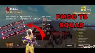 T5 Takımı PMCO Ön elemelerde 1 kişiye “ÖLÜYOR” PUBG MOBİLE