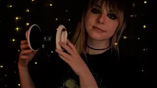 ASMR | Soft Ear Blowing, Scratching & Tapping - no talking, rain
