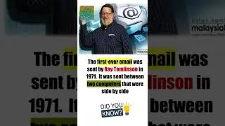 first ever email was sent by ? #shorts