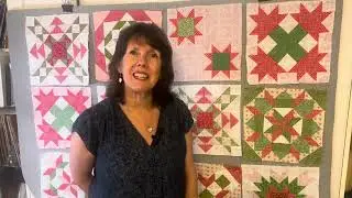 Christmas in July - quilt along - tiny blessings - Twin Stars quilt block