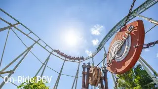 Colossus at Thorpe Park - POV - Front Row - 4K - 2023