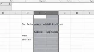 Bar Graphs in Excel