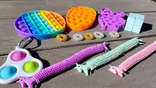 Yttcraft 12pcs Fidget Toys Pack  Bubble Fidget Sensory Toys for Kids Set  ASMR Plus