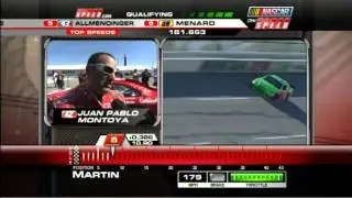 [HD] Juan Pablo Montoya - Talladega  Pole Lap & Interviews 10/30/2010