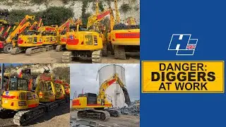 H. E. Services (Plant Hire) Ltd - Danger: Diggers at Work!