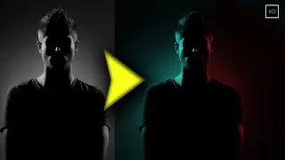 Dual Lighting Effect using just 2 Layers in Photoshop | SQUEMIIO