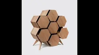How To Design Hexagon Dresser Interior in Sketch up