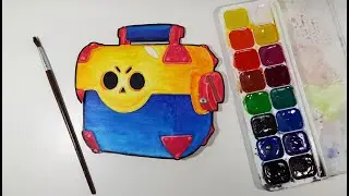 Открываем МЕГА ЯЩИК Бравл Старс. Как нарисовать мега ящик. Opening the MEGA BOX Brawl Stars!