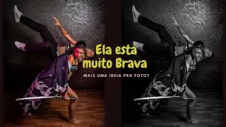 Uma Ninja muito Brava. Uma Ideia diferente pra Foto.