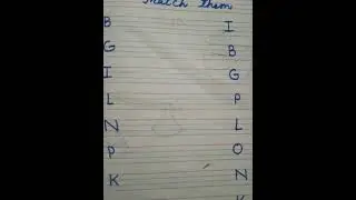 Match the same letters