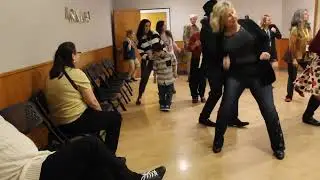 Malcolm dancing with Steve at Jubilee