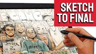 Quick Art Process (The Gang Commission) | Mikomiks