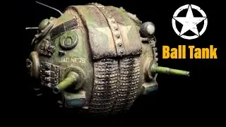 My first Scratch Built Model! Ball Tank- 1/72- brush painted