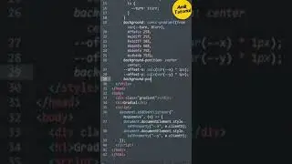 Gradial Cursor Using HTML, CSS & JavaScript #shortsfeed #shorts  #amittutorial #coding