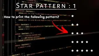 Star Pattern 1 | Printing Pattern in C | C programming tutorial