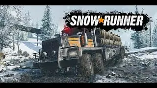 Прохождение  SnowRunner с ноля на сложном уровне.