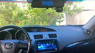 Second display for rear passengers. Mazda 3 BL
