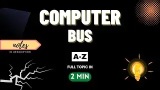 BUS types - ADDRESS , DATA , CONTROL BUS | DATA TRANSFER BETWEEN MEMORY AND CPU