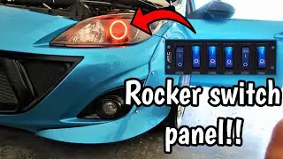 Installing A Rocker Panel Switchboard in My MAZDASPEED 3 (HALOS, DEMON EYES, LIGHTBARS, ETC)
