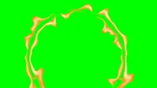 RING OF FIRE ON GREEN SCREEN