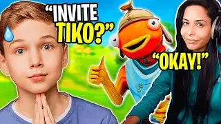 I INVITED TIKO - Little Kid's REACTION (Fortnite - Battle Royale) Chica