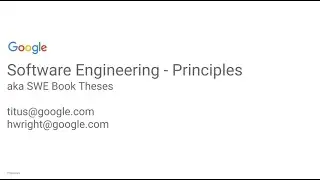 Software Engineering Principles