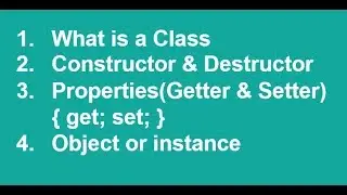 C# in Urdu/Hindi Class Constructor Destructor Properties(get set) Lecture9