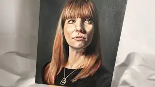 Hand painted portrait from a photo. The Stolen Art