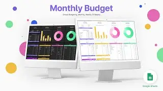 Monthly Budget Spreadsheet - Google Sheets - By Studio Vellvet