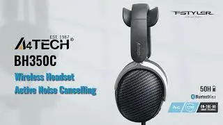 A4Tech Fstyler BH350C ANC Headphones - Black