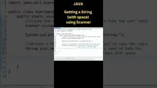 Getting a String (with space) as user input using Scanner in Java 