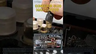 RCA sujo, mau contato, limpeza com escova de aço.