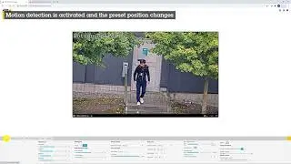 How to zoom in to a preset position when the camera detects motion