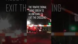 Car Stopped on Track with Train Approaching! | 