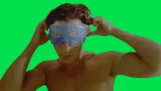 Green Screen Patrick Bateman Morning Routine Scene | American Psycho