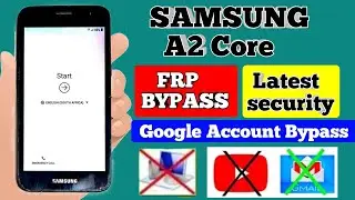 Samsung A2 Core 2023 Frp Unlock/ Bypass Google Account Lock New Method
