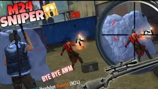 free fire M24 Sniper test 😾|| new M24 gun #freefire #ffnewm24 #M24