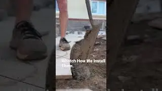 Concrete Plinth For Integrity To This Porcelain Patio