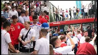 England fans party in the streets for the Euros showdown