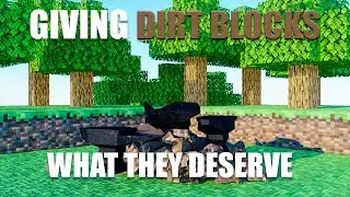 Giving DIRT BLOCKS what they DESERVE in MINECRAFT! #Shorts