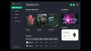 UI Dashboard Design | NFT Dashboard | Figma Design