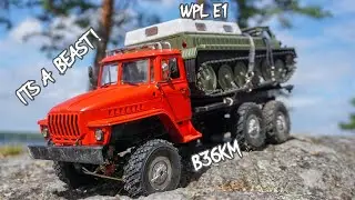 The B36KM really IS A BEAST! Hauling my WPL E1 Gaz 71 on the trail!