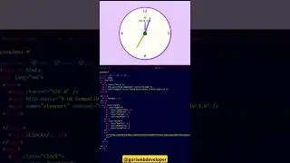 Clock Design❤️ #coding #css #html #shorts #ytshorts #viralvideo #webdesign #javascript #programming