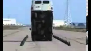 Экстренное торможение УАЗа Emergency braking of UAZ
