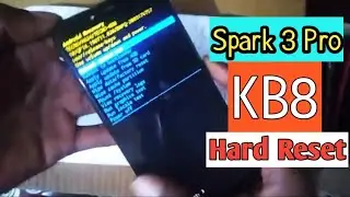 Tecno Spark 3 Pro KB8 Hard Reset Screen Password