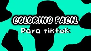 COLORING FACIL PARA TIKTOK🤍😋