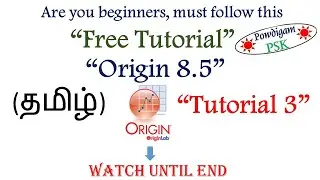 Origin 8.5-Tutorial -3. How to import multiple data in origin. How to plot mutiple data once. graph.