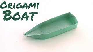 Origami boat tutorial || Origami Paper Canoe ( Without glue)